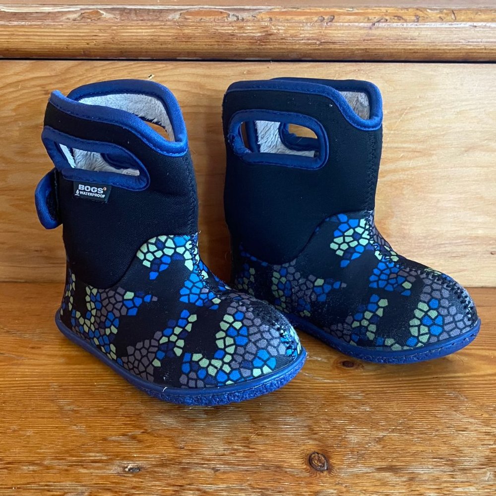 Bogs Outdoor Boots Boy Axel Plush Lining Waterproof, Baby/Little Boys 6